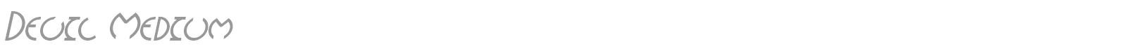 Devil Medium font preview